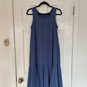 Eddie Bauer Blue Sleeveless Dress Women’s Petite Small PS Flowy Stretch